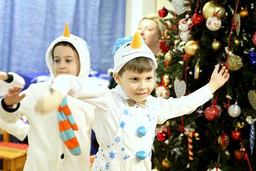 Новогодний утренник в детском саду "МАШенька"