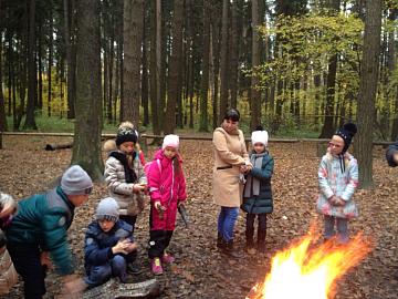 Первоклассники в музее-усадьбе К.И. Чуковского в Переделкино